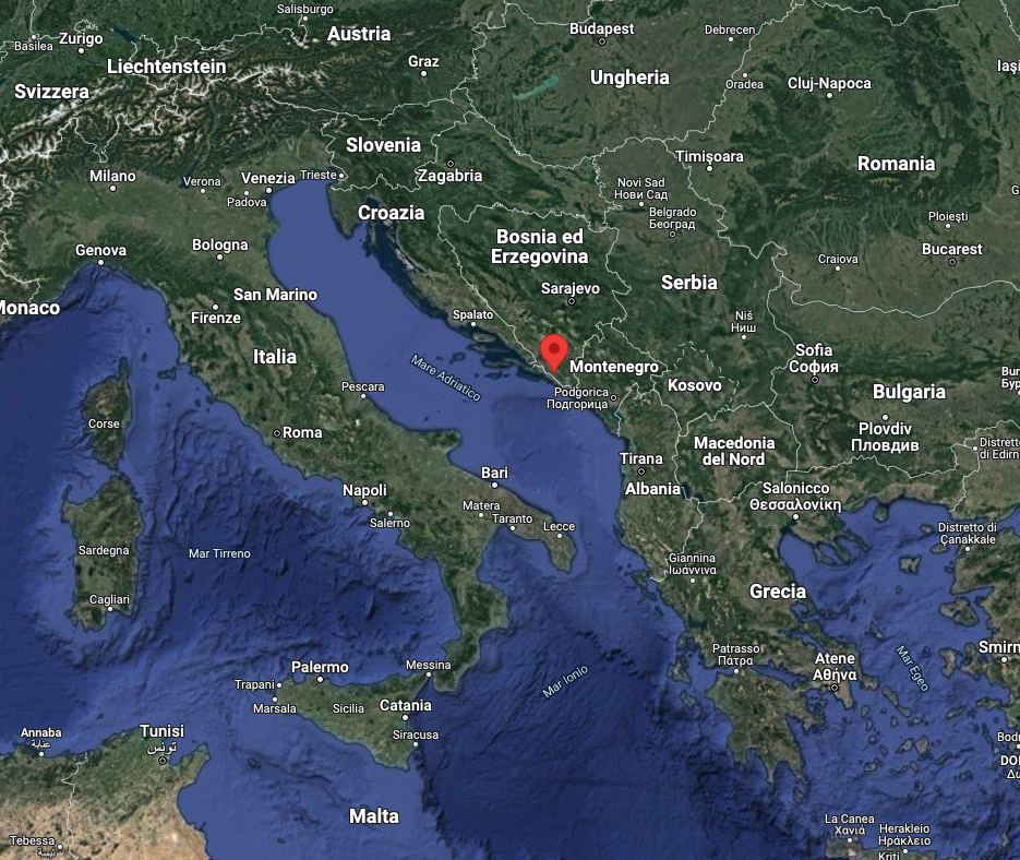 Mappa Terremoto 22.04.22 Bosnia Erzegovina