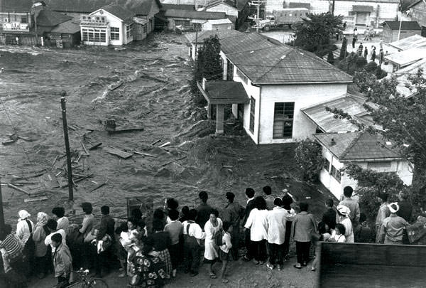 Miyako JP flooded after the Valdivia earthquake