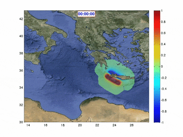 Modellazione Propagazione Tsunami Creta 365 21.07 min